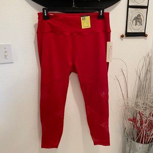 Nanette Lepore Women's High Rise Red Tights - 1X